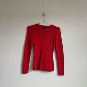 vintage gap keyhole sweater